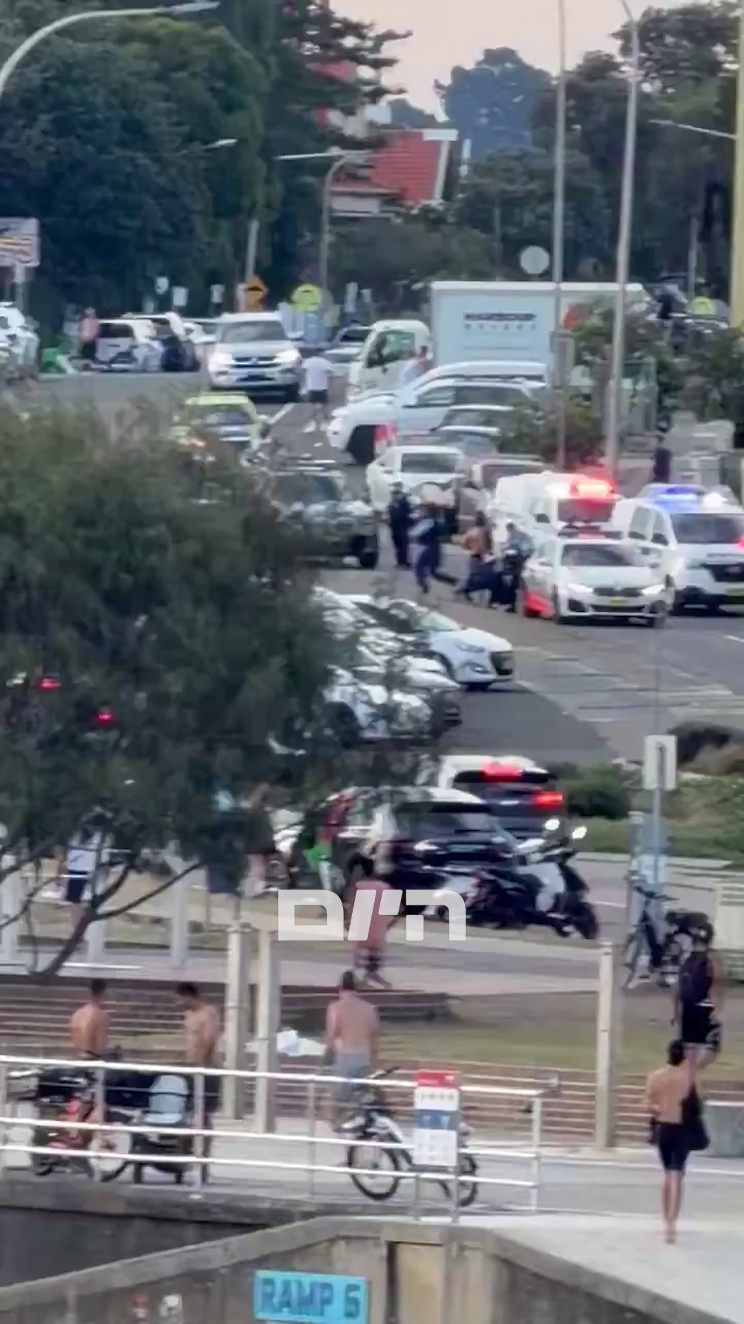 תיעוד מסידני: רוחצים בורחים מהחוף, המחבלים יורים