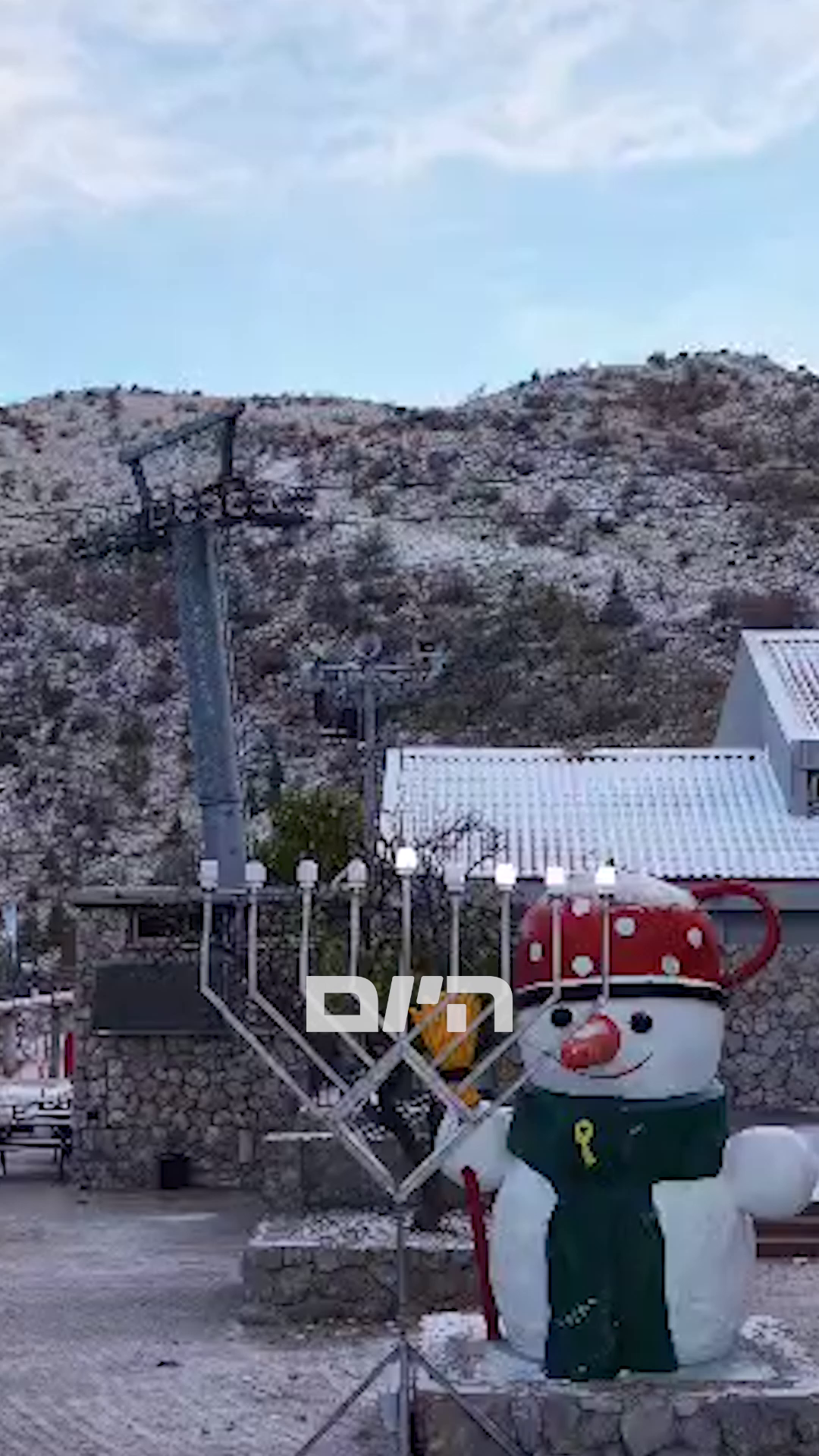 השלג הגיע למפלס התחתון של החרמון